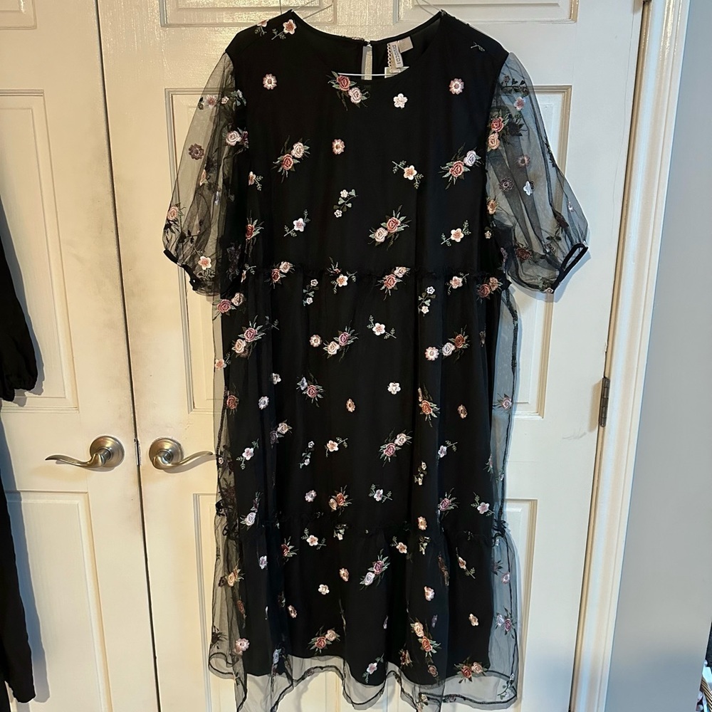 H&M Floral Embroidered Dress